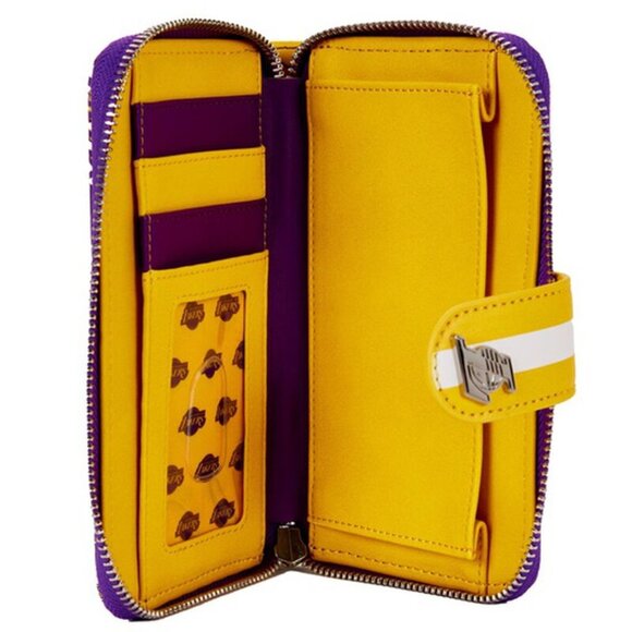 Loungefly NBA Los Angeles Lakers Zip Around Wallet - Picture 4 of 5